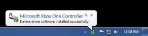 drivers instalados y reconocido el control de xbox one en la pc