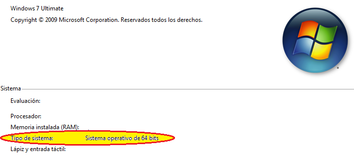 QUE SISTEMA TIENE LA PC
