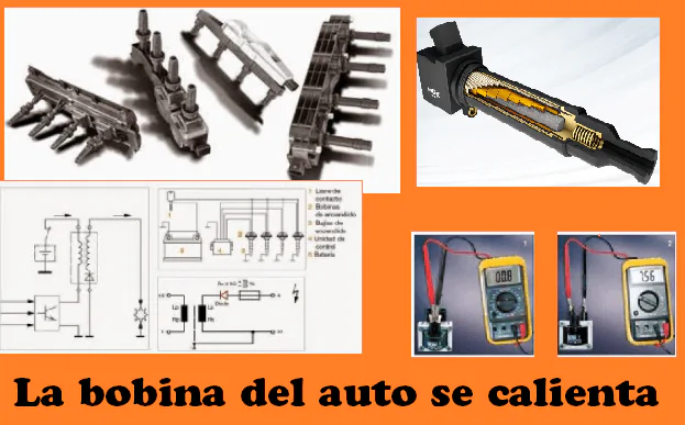 la bobina del auto se calienta