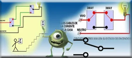 instalar interruptor de tres vías