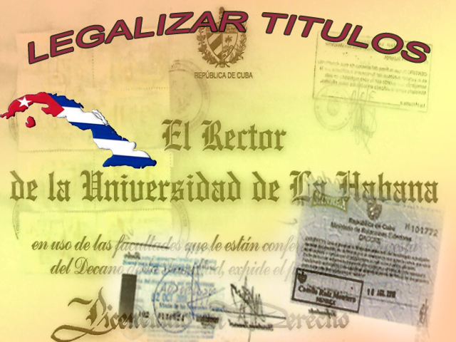 legalizar titulos y documentos docentes en Cuba para españa y otros países