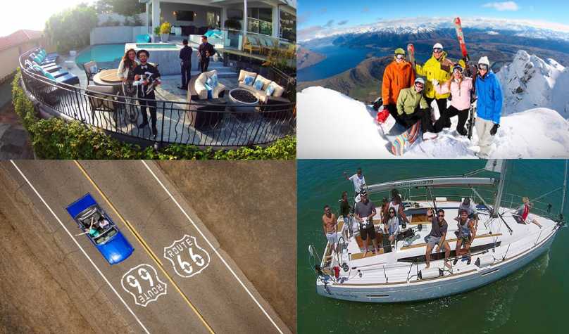 imágenes tomadas con el Selfie Quadcopter
