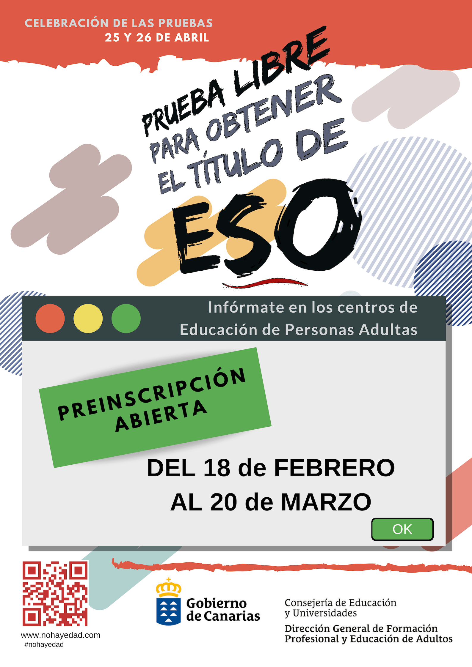 convocatoria examen libre acceso a ESO