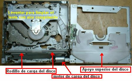 SONY-AUTO-LIMPIAR-RODILLOS-Y-APOLLO-DE-CARGA-DEL-DISCO