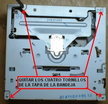 SONY-AUTO-QUITAR-TORNILLOS-SUPEREIORES-BANDEJA-DVD