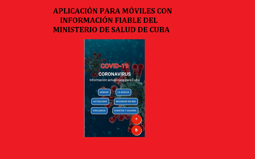 nueva aplicacion para moviles sobre coronavirus