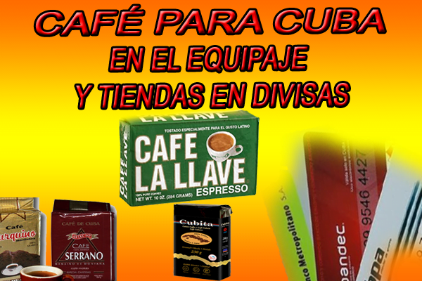 paquetes de café para Cuba que se pueden llevar
