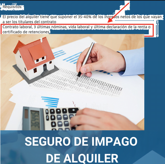 Garantía del pago del alquiler