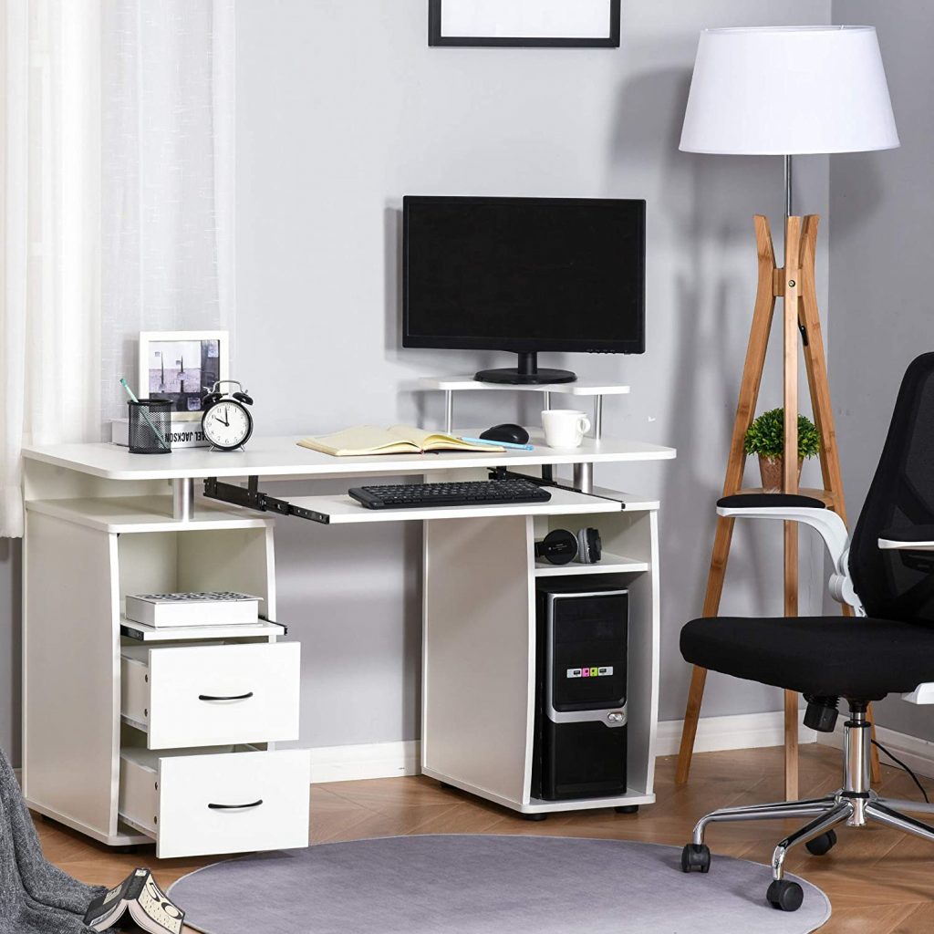 conjunto de escritorio y silla para estudio oficina
