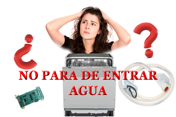 lavavajillas no para de entrar el agua