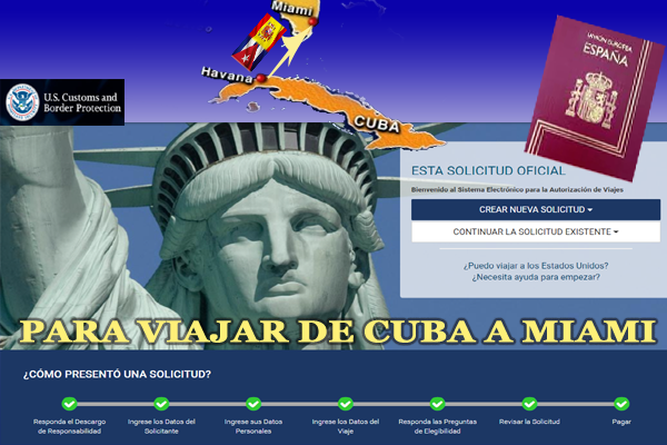viajar de cuba a miami como nacional español