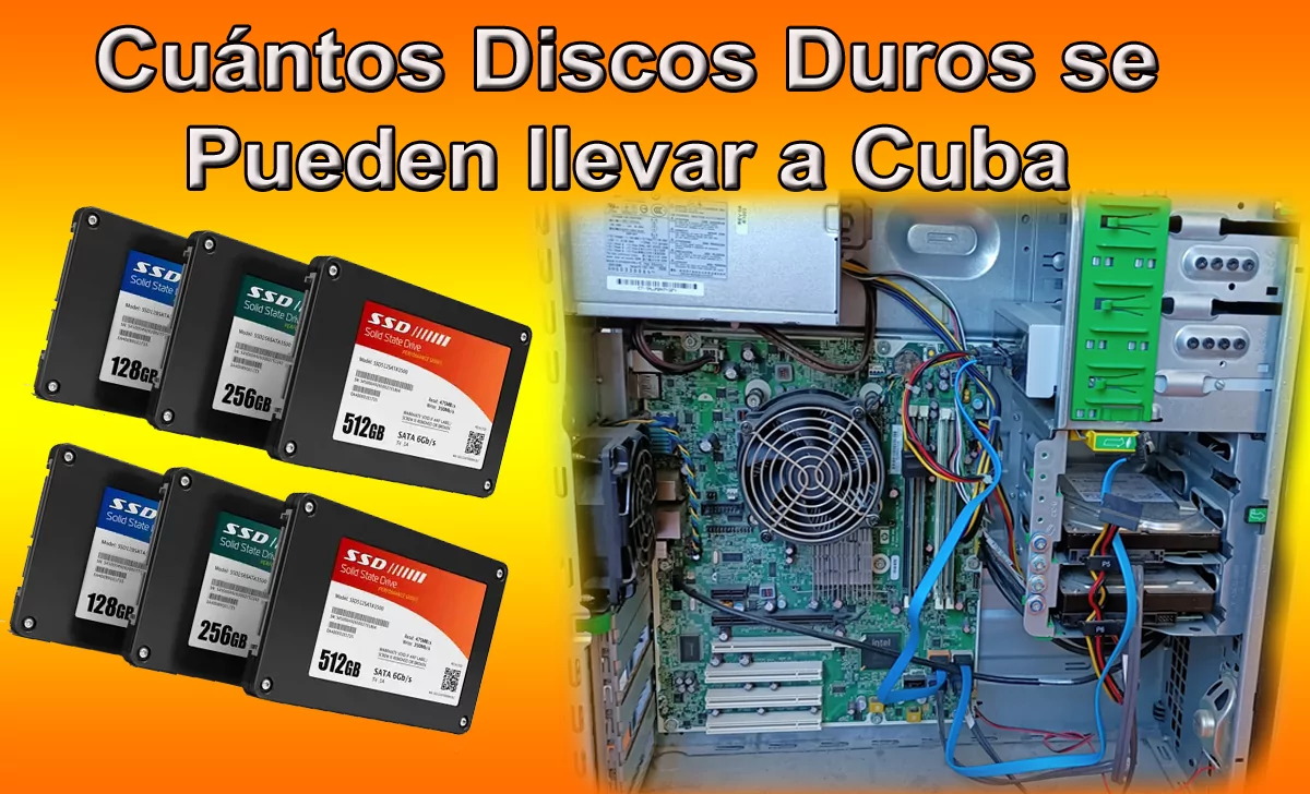 cuantos discos duros se pueden entra a Cuba