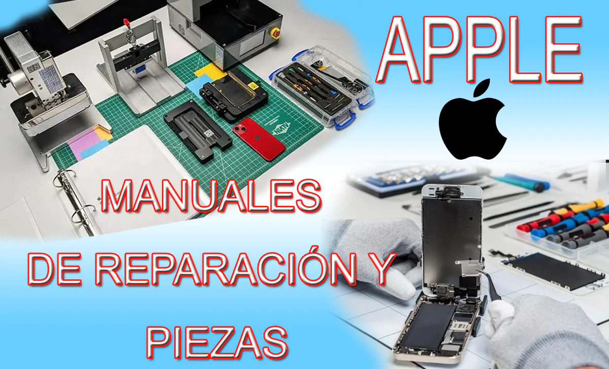 manuales y piezas Apple para reparación