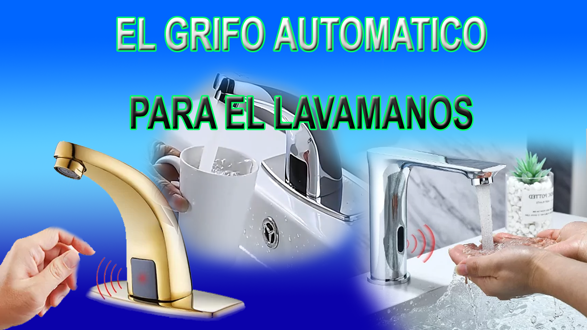 grifo de agua automático o grifo manos libres para ahorrar agua