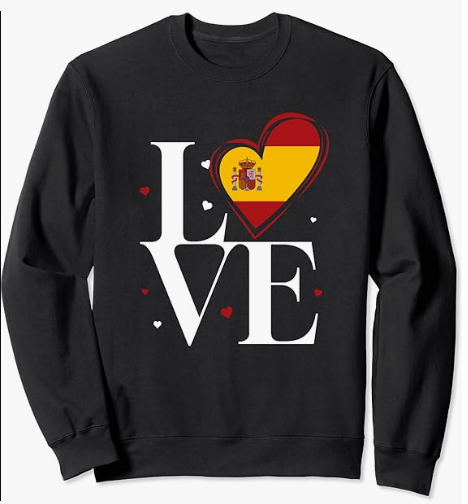 sudadera yo amo a España en Amazon