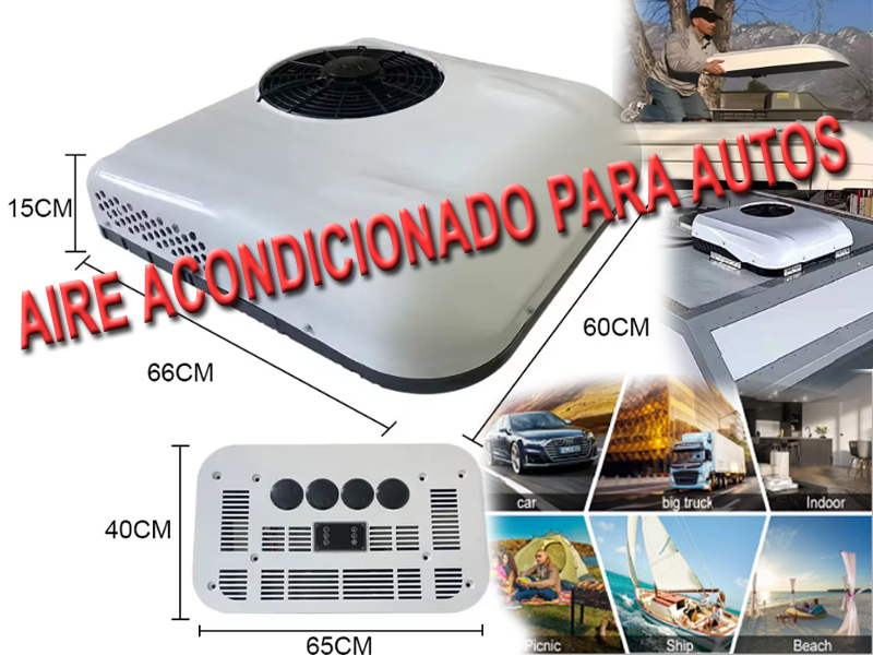 aire acondicionado de 12V y 24V para autos de todo tipo