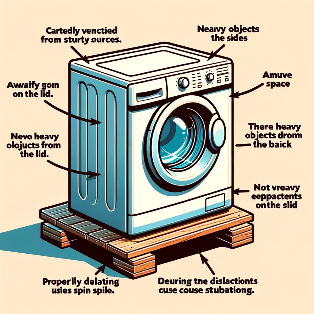 Mantén la lavadora en superficie firme